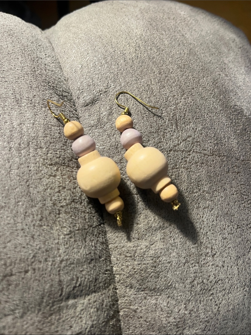 Wooden earrings 1971